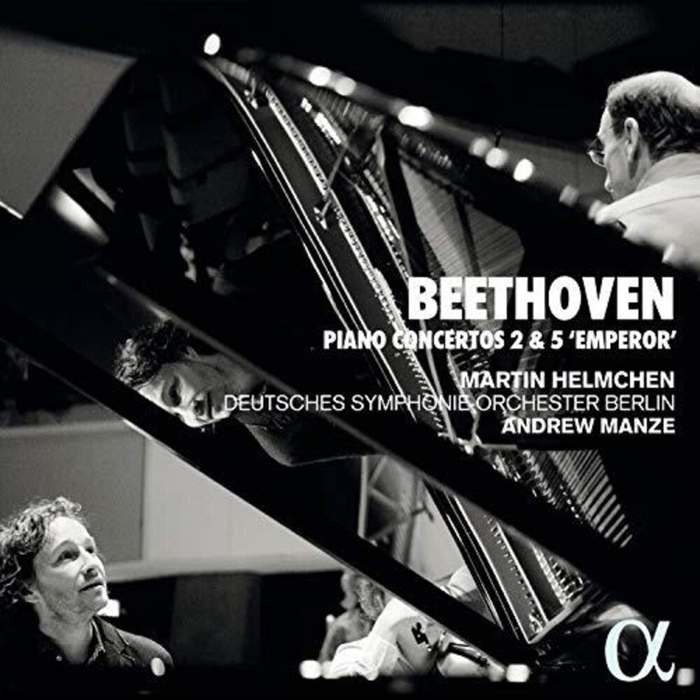 the album cover for Beethoven / Helmchen / Manze - Piano Concertos: Emperor