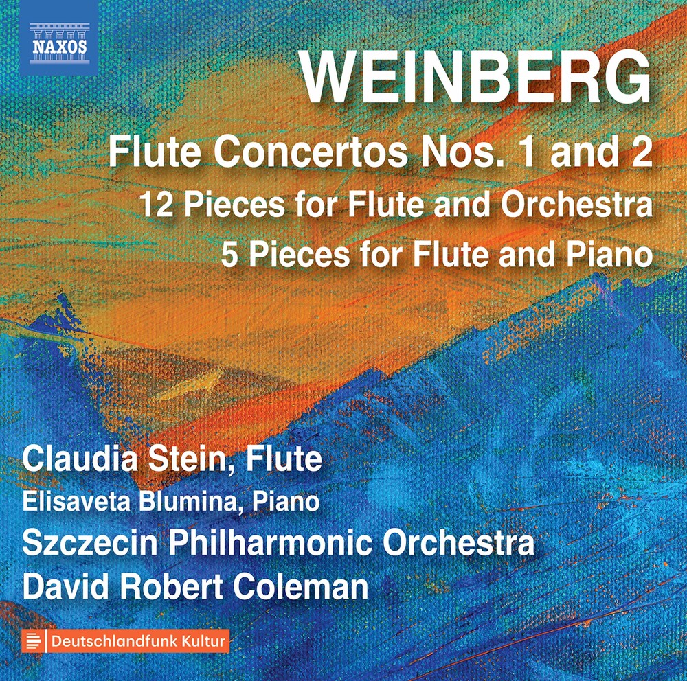 the album cover for Weinberg / Szczecin Philharmonic Orch / Coleman - Flute Concertos 1 & 2