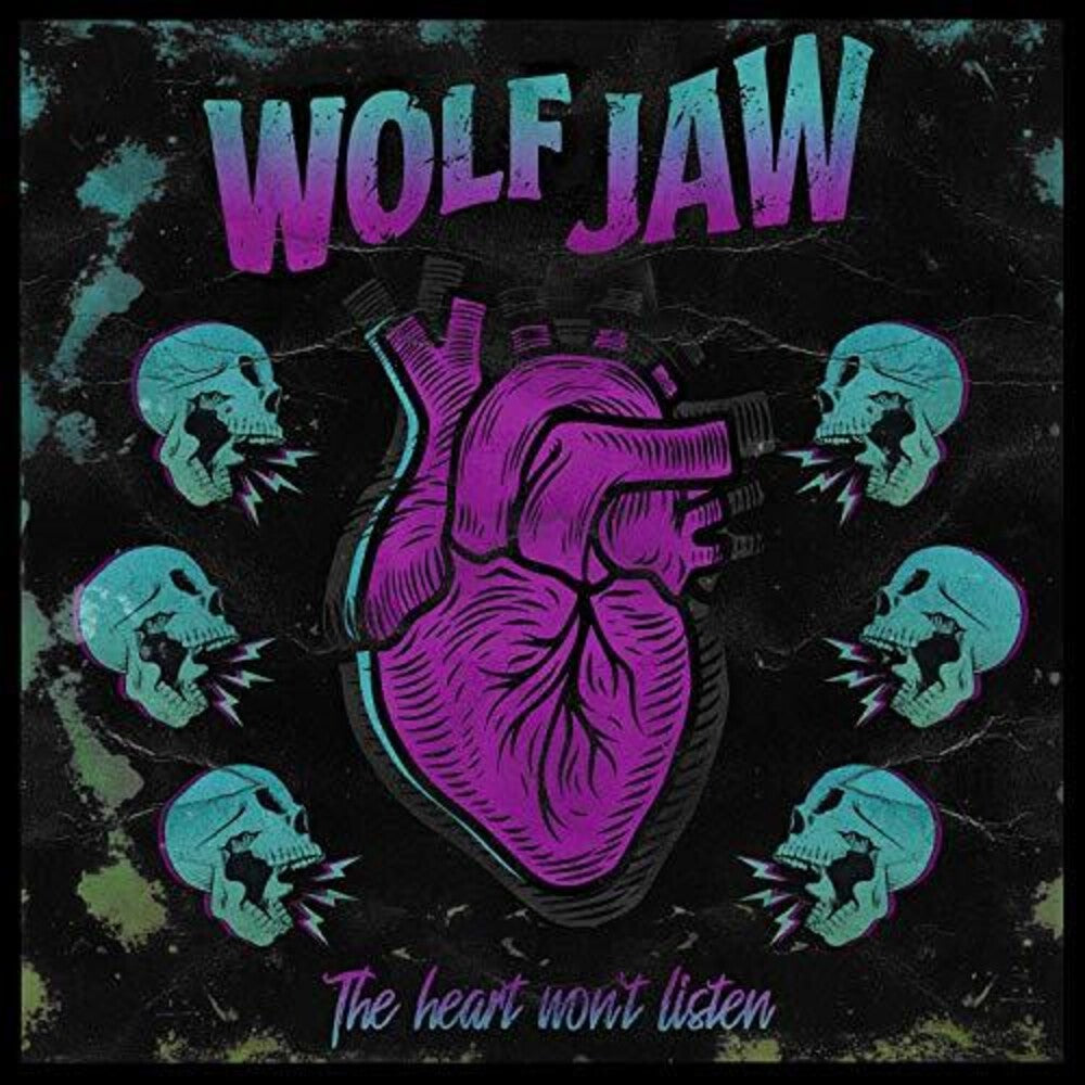 the album cover for Wolf Jaw - The Heart Won't Listen