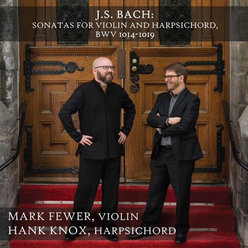 the album cover for J Bach S / Fewer / Knox - Sonatas for Violin & Harpsichord