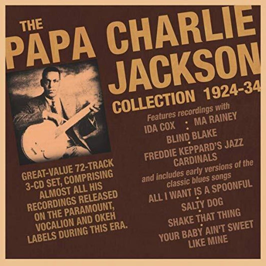 the album cover for Papa Jackson Charlie - Papa Charlie Jackson Collection 1924-34