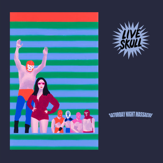 the album cover for Live Skull - Saturday Night Massacre