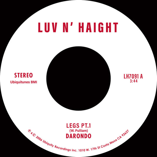 the album cover for Darondo - Legs Pt. 1 / Let My People Go
