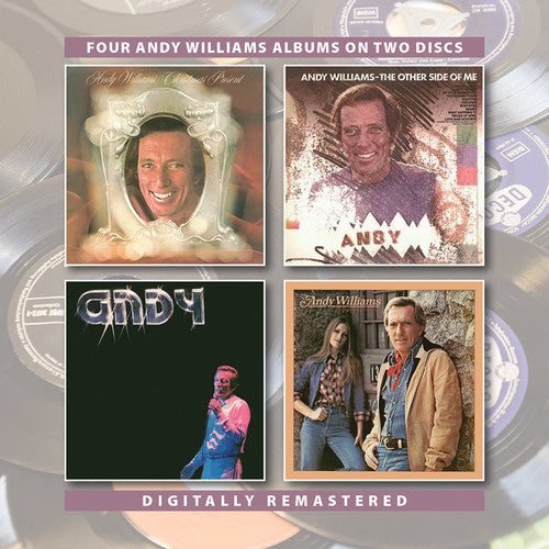 the album cover for Andy Williams - Christmas Present / Other Side Of Me / Andy / Let's Love While We Can