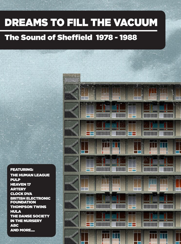 the album cover for Dreams To Fill The Vacuum Sound Of Sheffield - Dreams To Fill The Vacuum: Sound Of Sheffield 1978-1988 Bookpack Edition / Various
