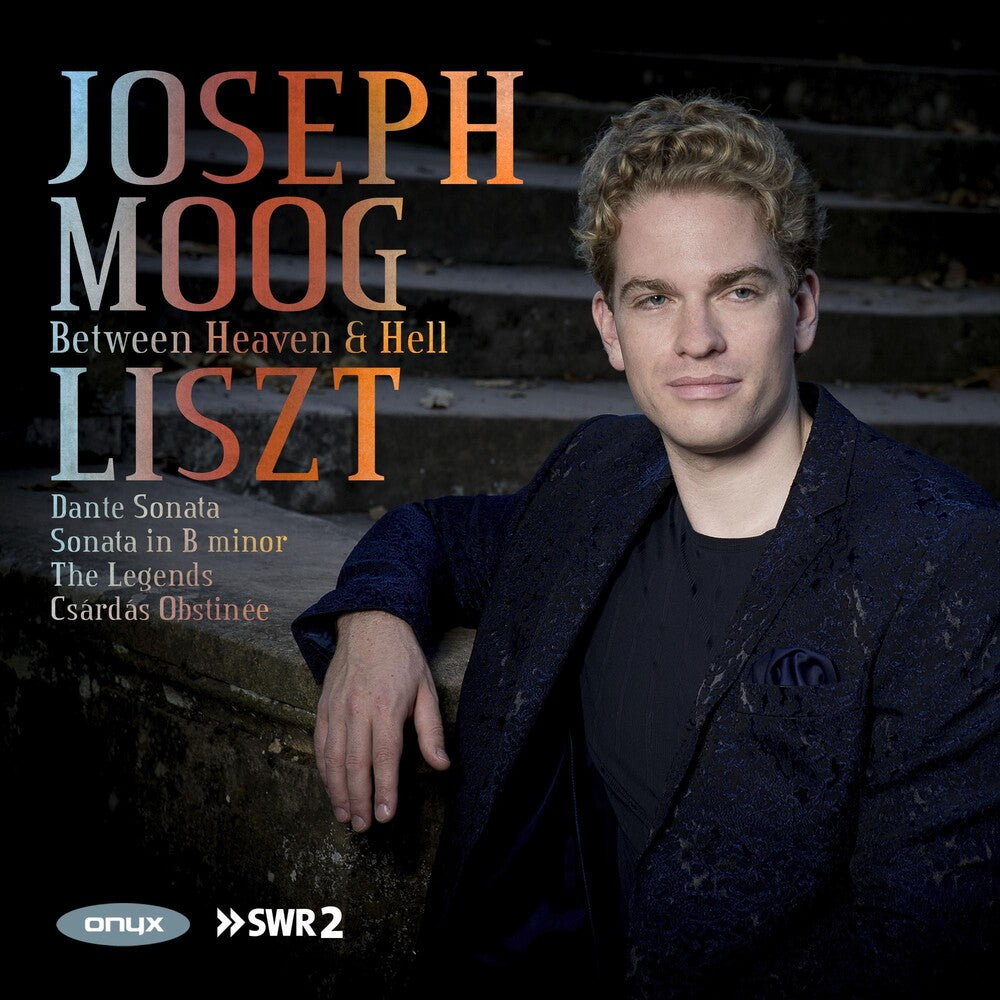 the album cover for Liszt / Joseph Moog - Liszt: Between Heaven And Hell