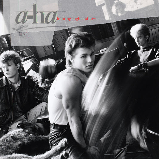 the album cover for A-Ha - Hunting High And Low