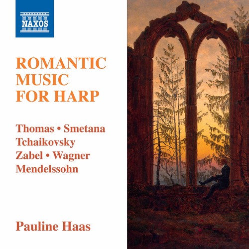 the album cover for Pauline Haas - Romantic Music for Harp