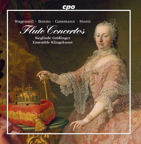 the album cover for Bonno / Grobinger - Flute Concertos from Vienna