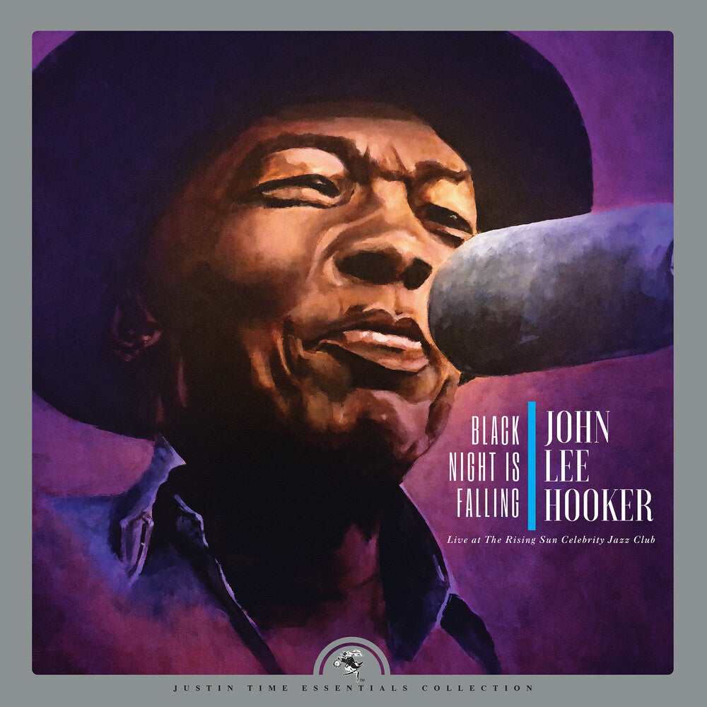 the album cover for John Lee Hooker - Black Night Is Falling Live At The Rising Sun [LP]