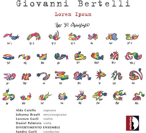 the album cover for Bertelli / Divertimento Ensemble / Gorli - Lorem Ipsum
