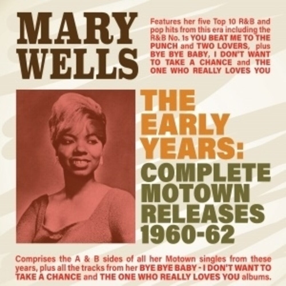 the album cover for Mary Wells - Early Years: Complete Motown Releases 1960-62