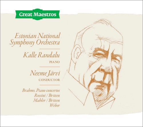 the album cover for Brahms / Randalu / Jarvi - Great Maestros