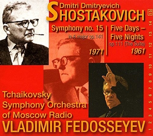 the album cover for Shostakovish / Fedosseyev - Five Nights