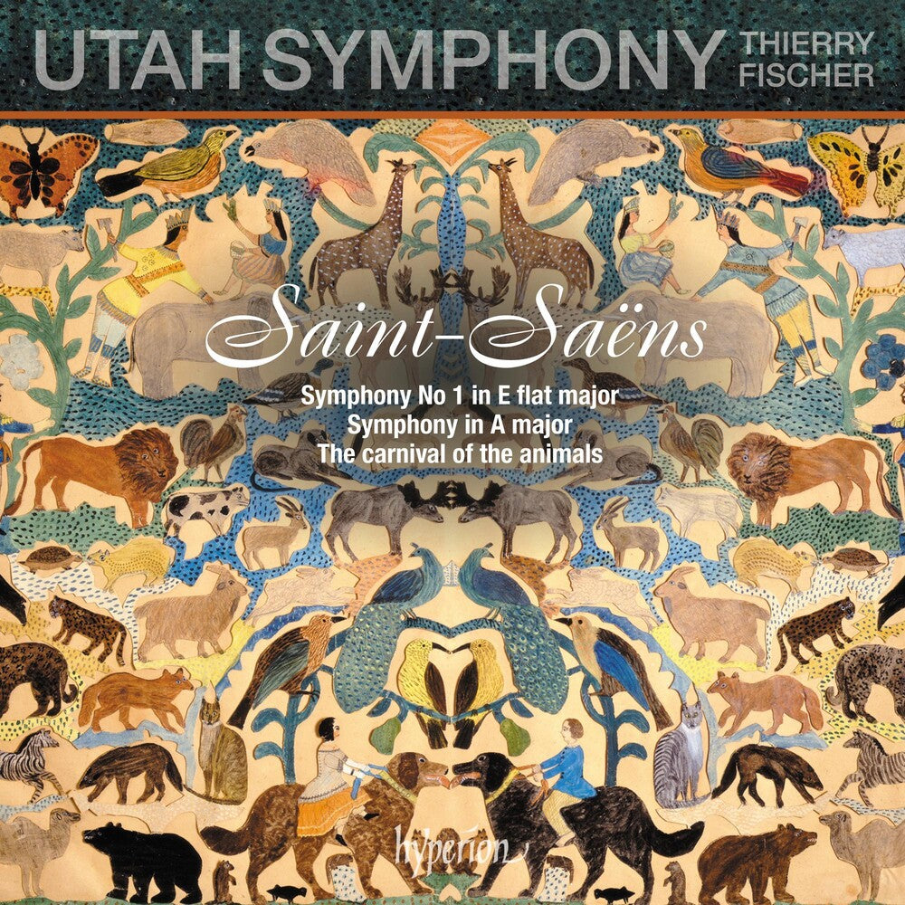 the album cover for Utah Symphony / Thierry Fischer - Saint-saens: Symphony No.1, Carnival Of The Animal
