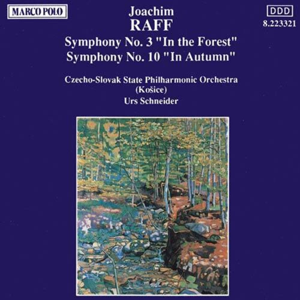 the album cover for Raff / Cssr Po - Symphonies 3 & 10
