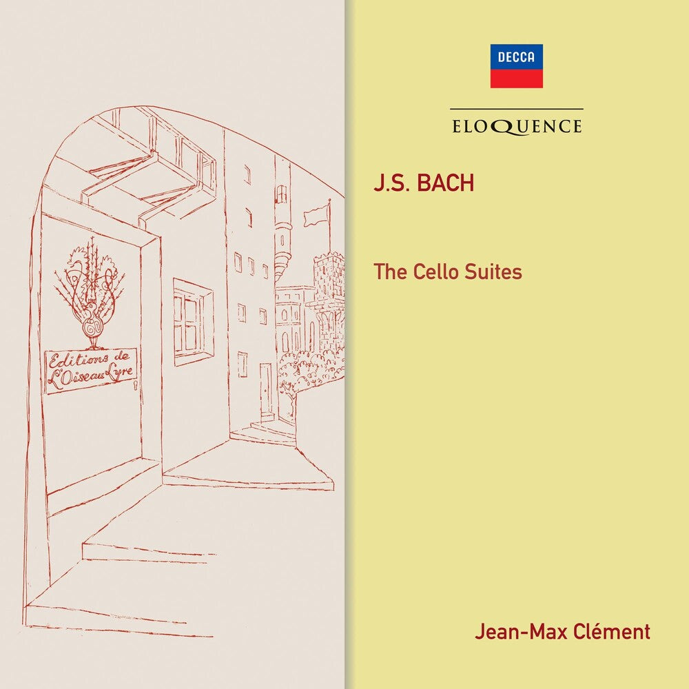 the album cover for Bach / Jean Clement -Max - Bach: Cello Suites