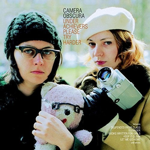 the album cover for Camera Obscura - Underachievers Please Try Harder