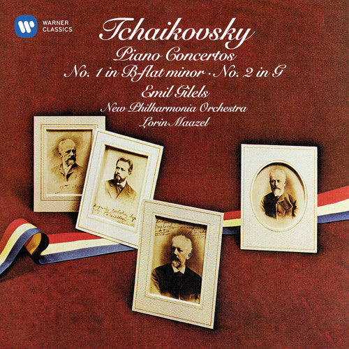 the album cover for Emil Gilels / Maazel,Lorin / New Philharmonia - Tchaikovsky: Piano Concertos Nos 1 & 2