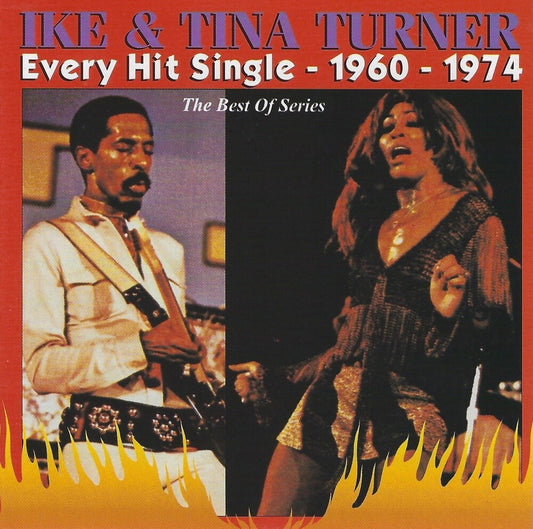 the album cover for Ike Turner & Tina - Every Hit Single 1960-1974