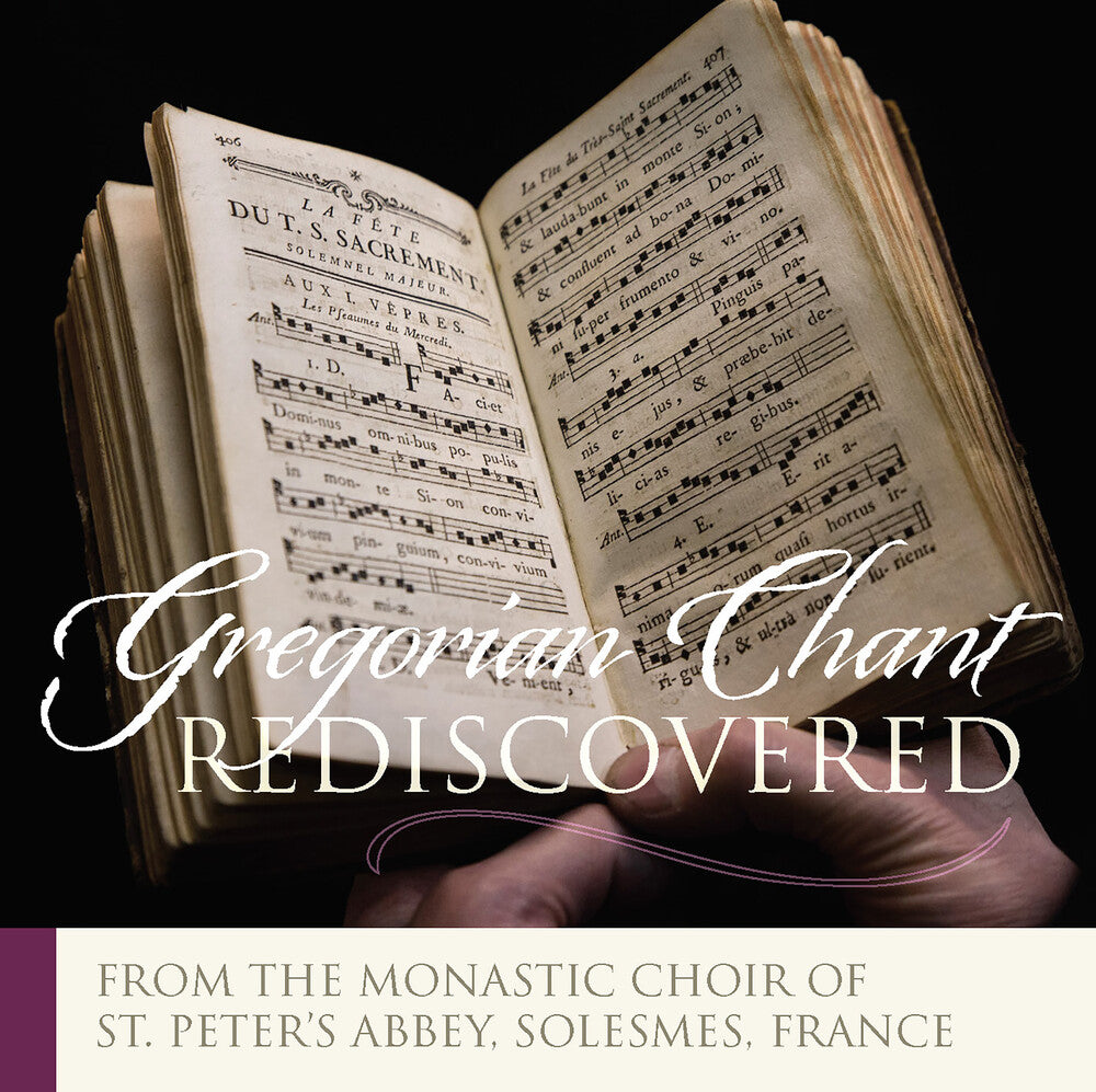 the album cover for Monastic Choir Solesmes - Gregorian Chant Rediscovered