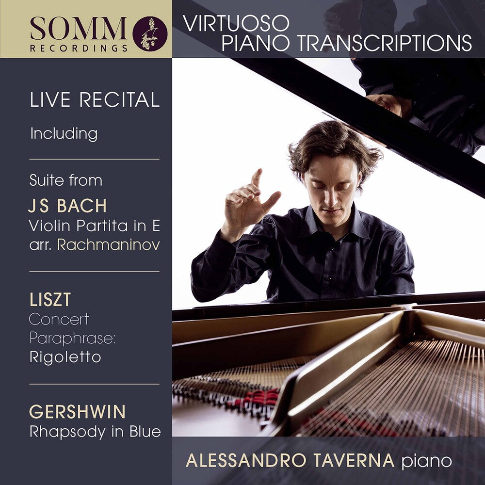 the album cover for Liszt / Taverna - Virtuoso Piano Transcriptions