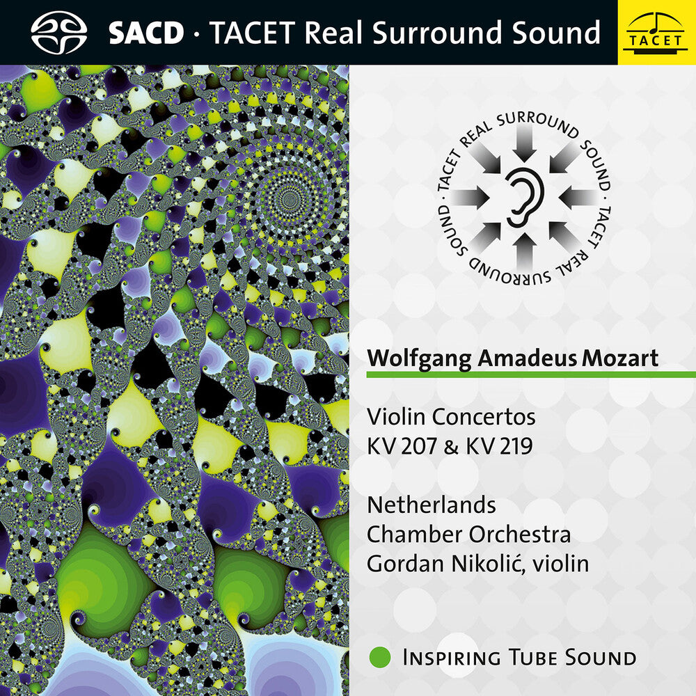 the album cover for Mozart / Netherlands Chamber Orchestra / Nikolic - Violin Concertos 207 & 219