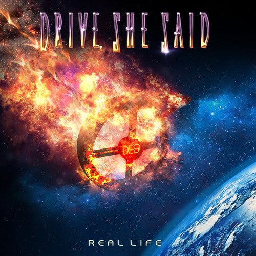 the album cover for Drive She Said - Real Life