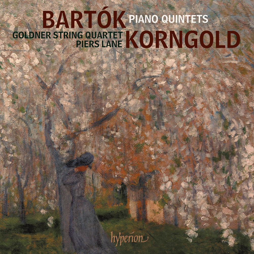 the album cover for Piers Lane & Goldner String Quartet - Bartok & Korngold: Piano Quintets
