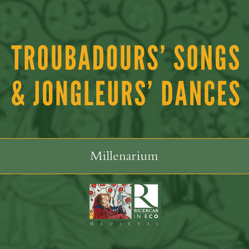 the album cover for Palol / Millenarium / Matras - Troubadours Songs & Jongleurs Dances