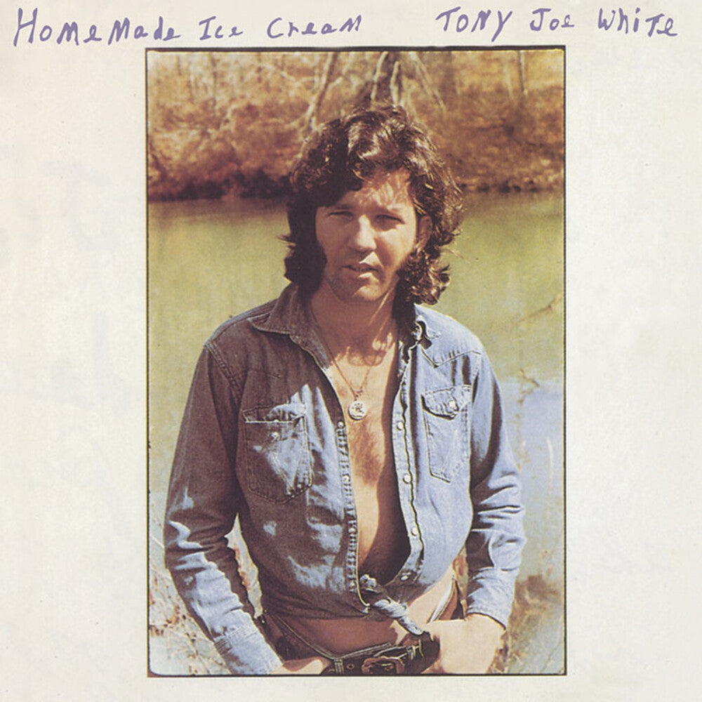 the album cover for Tony Joe White - Home Made Ice Cream