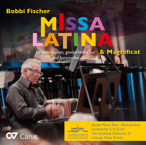 the album cover for Fischer - Missa Latina & Magnificat