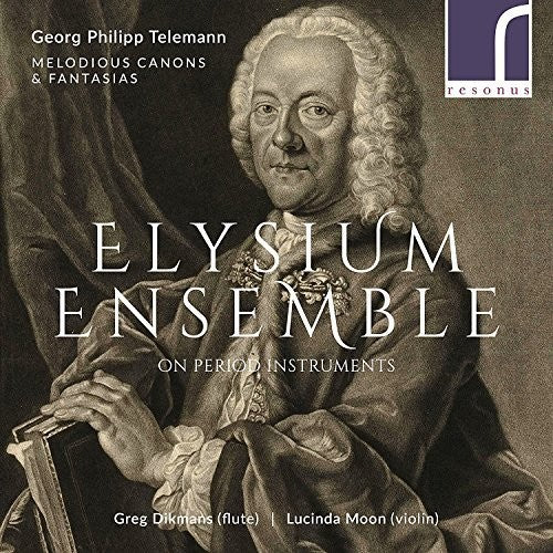 the album cover for Telemann - Melodious Canons & Fantasias