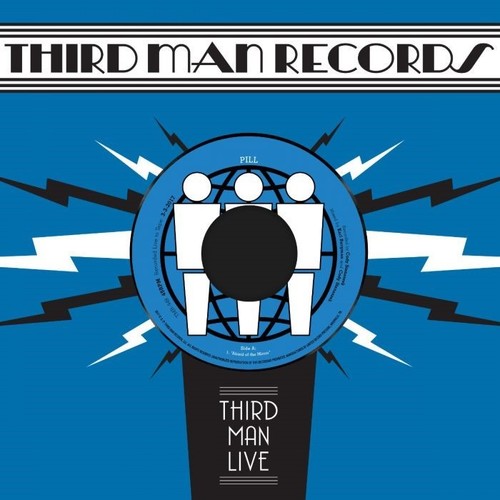 the album cover for Pill - Afraid of the Mirror / T.V. Wedding Third Man Live [Vinyl Single]