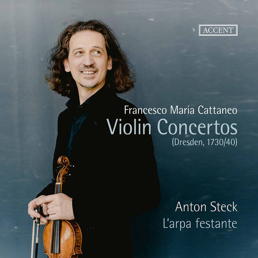 the album cover for Cattaneo / Steck / Larpa Festante - Violin Concertos