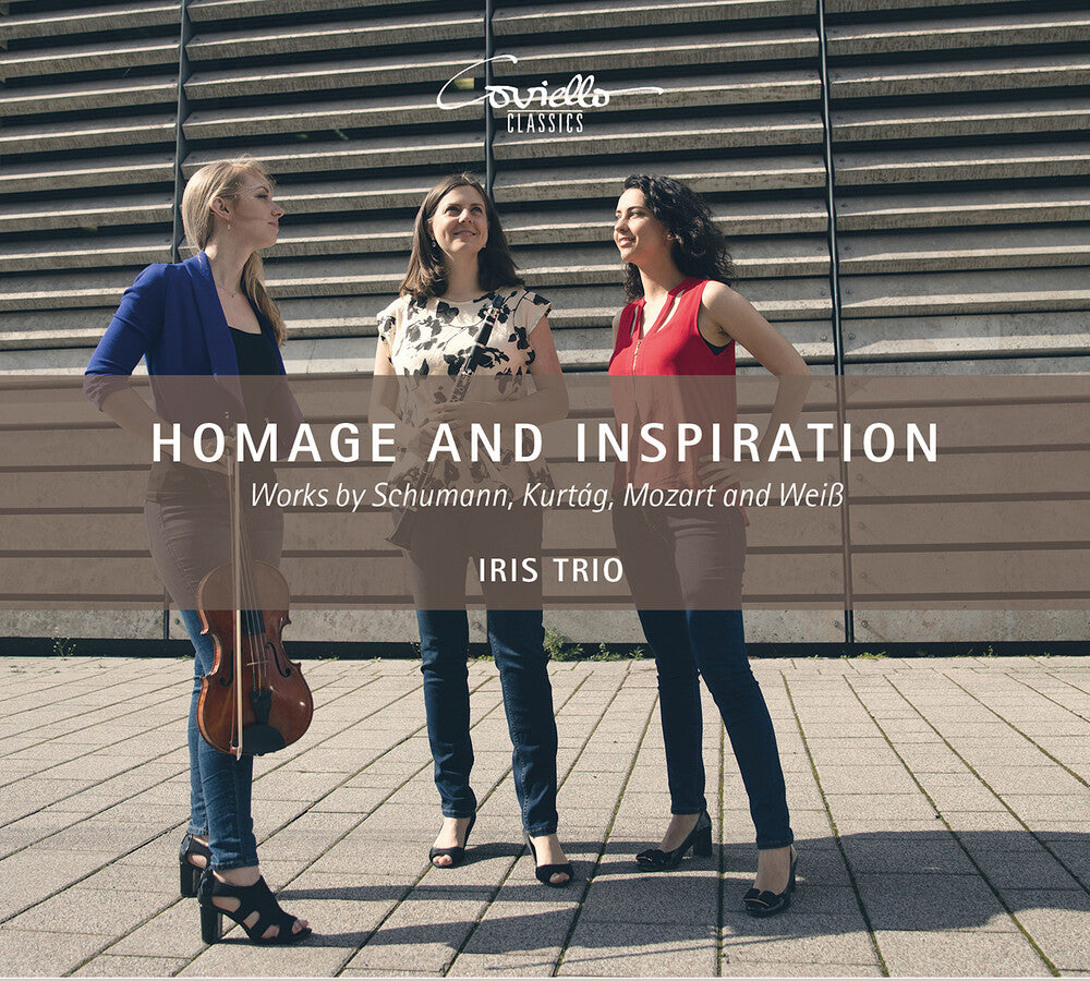 the album cover for Kurtag / Iris Trio - Homage & Inspiration