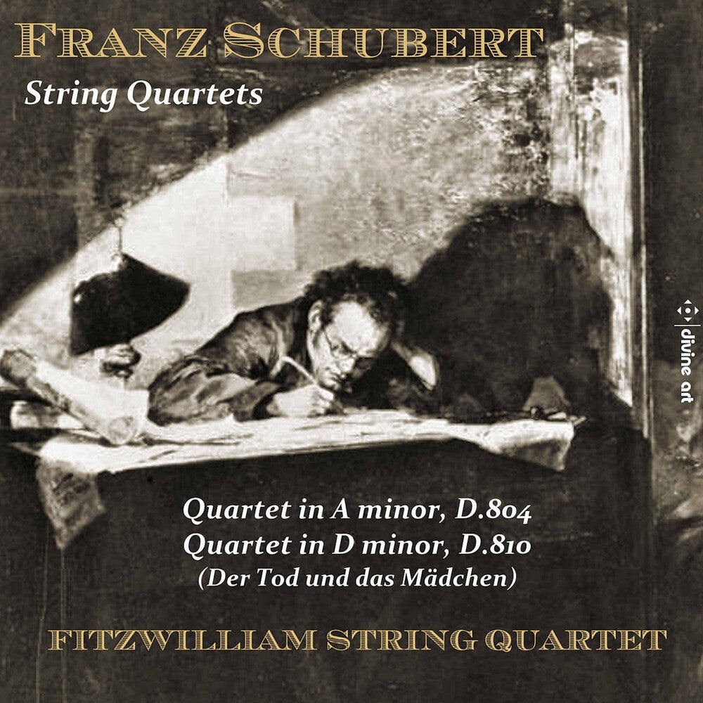 the album cover for Schubert / Fitzwilliam String Quartet - String Quartets