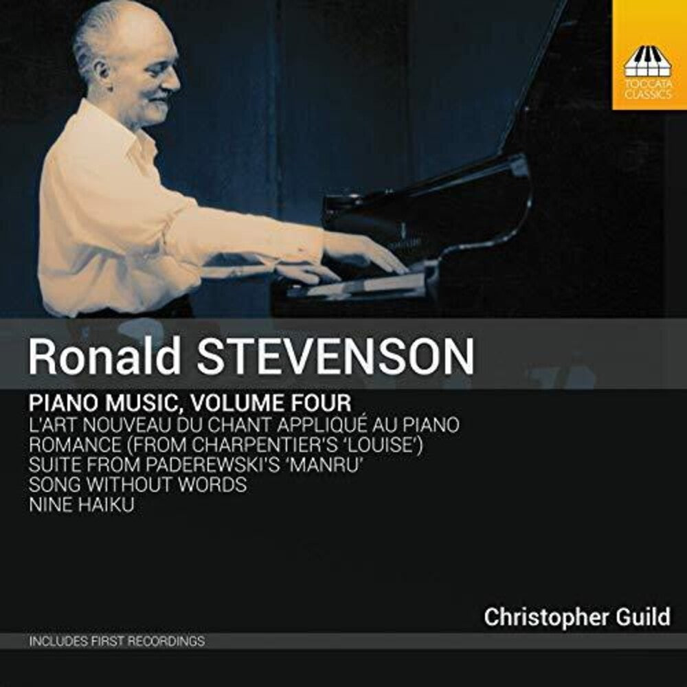the album cover for Stevenson / Guild - Piano Music 4