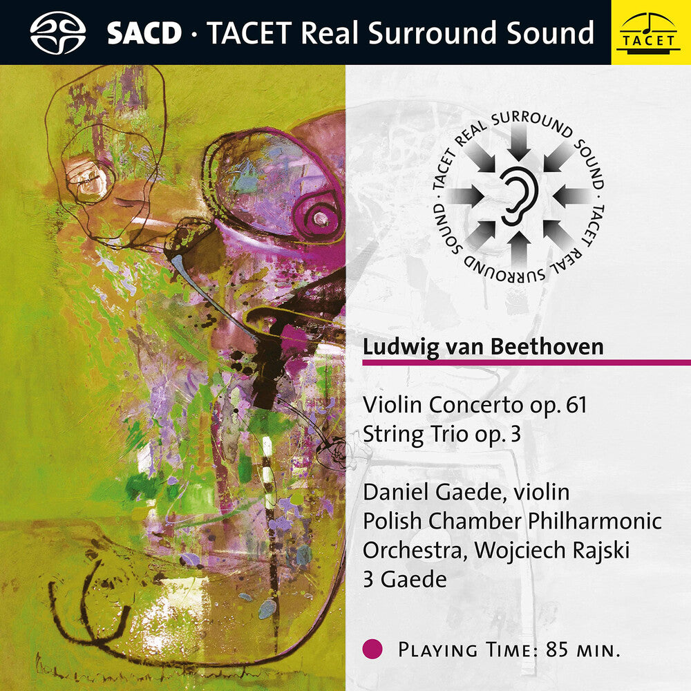 the album cover for Beethoven / Gaede / Rajski - Violin Concerto / String Trio