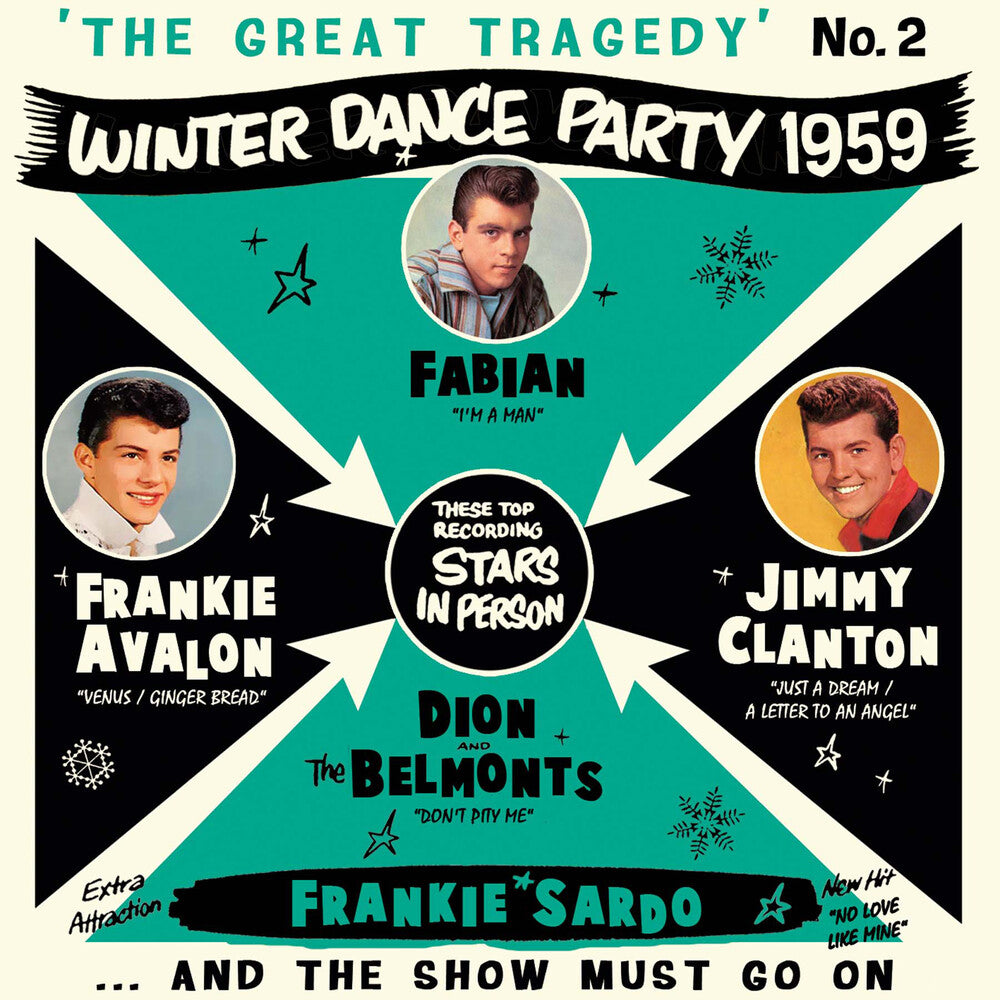 the album cover for Great Tragedy Winter Dance Party 1959 Part / Var - Great Tragedy: Winter Dance Party 1959 Part 2 (Various Artists)