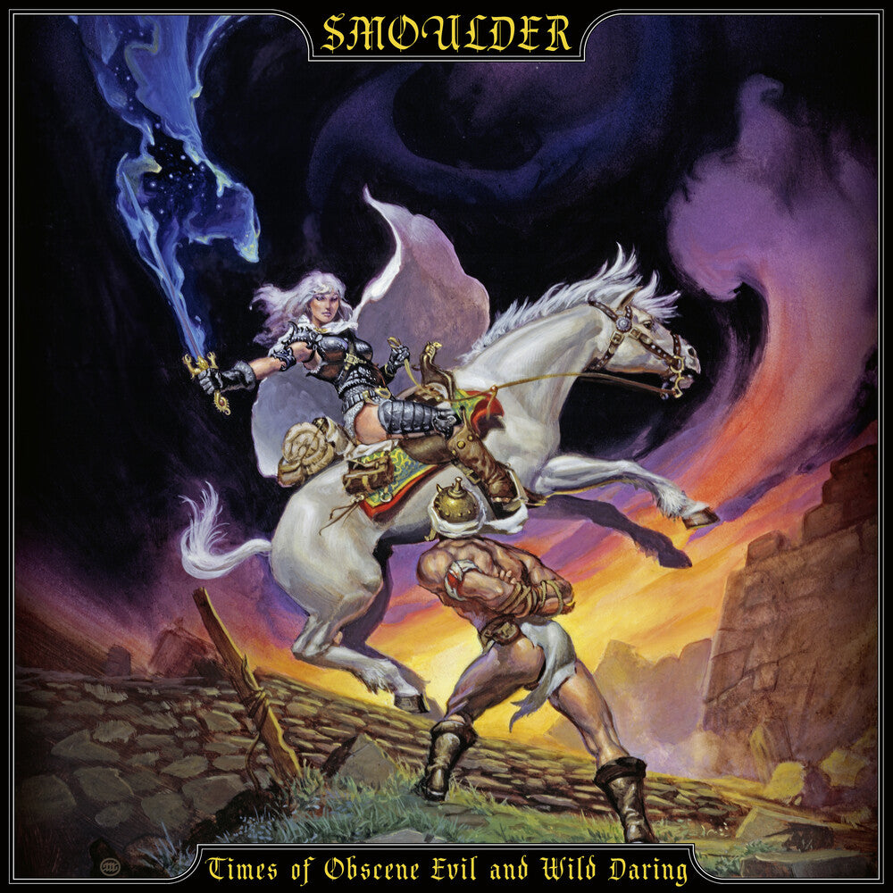 the album cover for Smoulder - Times Of Obscene Evil And Wild Daring