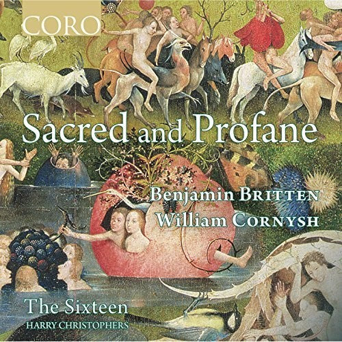 the album cover for The Sixteen - Sacred & Profane