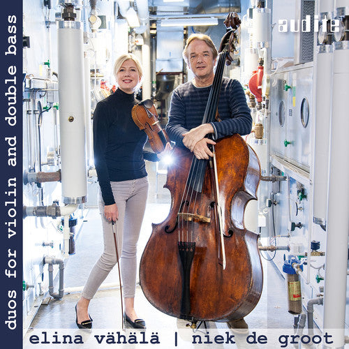 the album cover for Huber / Vahala / Groot - Duos for Violin & Double Bass