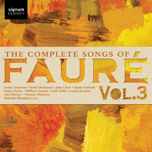the album cover for Malcolm Martineau - Complete Songs of Faure