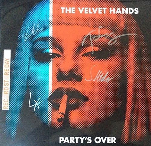the album cover for Velvet Hands - Party's Over (Blue) [Colored Vinyl] (Auto)