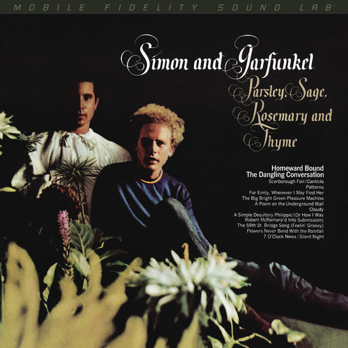 the album cover for Simon & Garfunkel - Parsley Sage Rosemary & Thyme