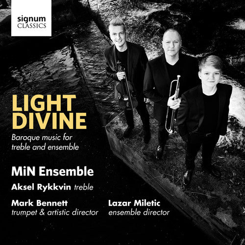the album cover for Lazar Miletic - Light Divine / Baroque Music for Treble & Ensemble