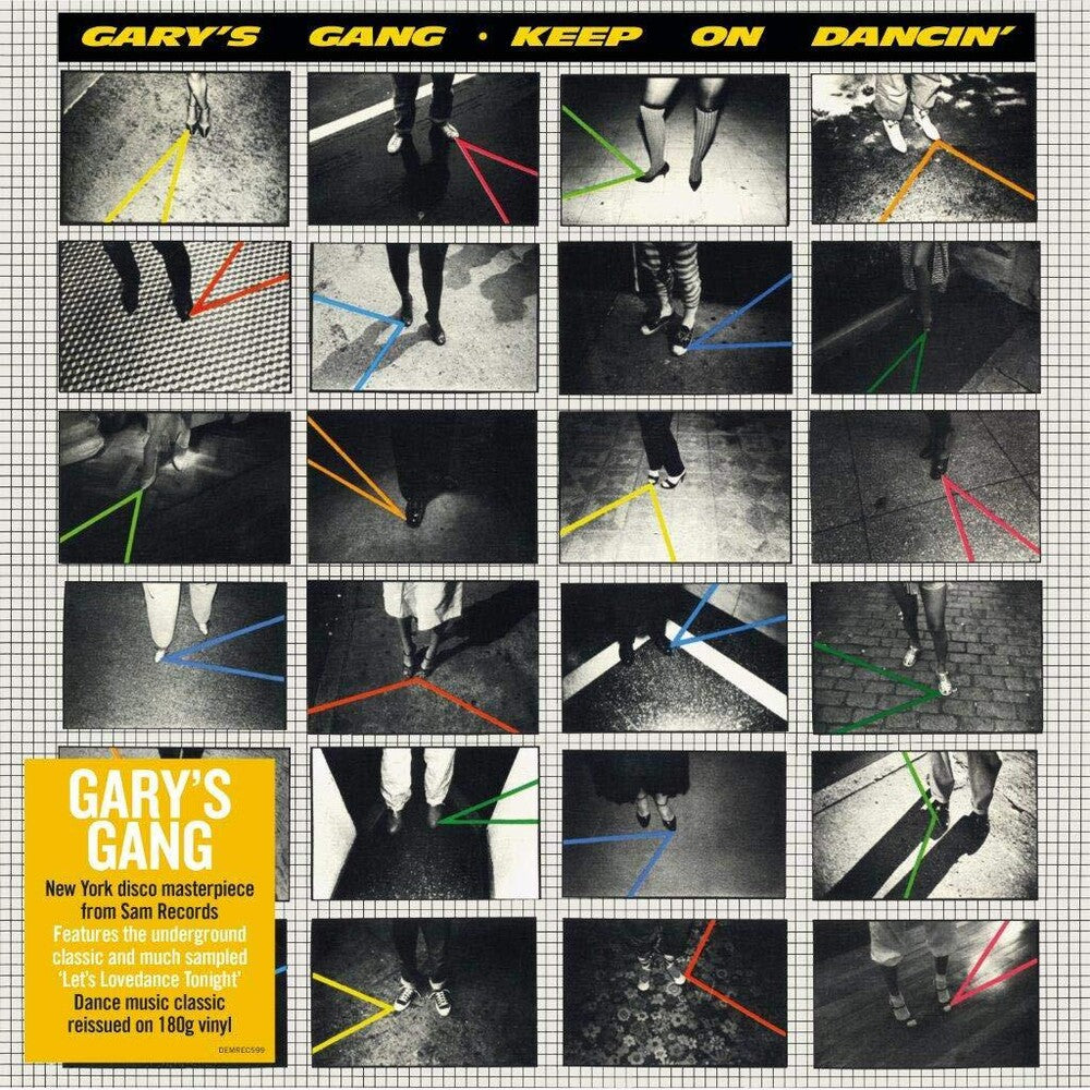 the album cover for Garys Gang - Keep On Dancing