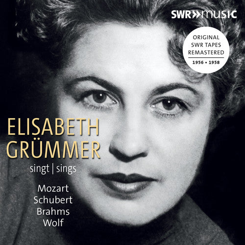 the album cover for Brahms / Grummer / Kammerorchester - Elisabeth Grummer Sings Mozart