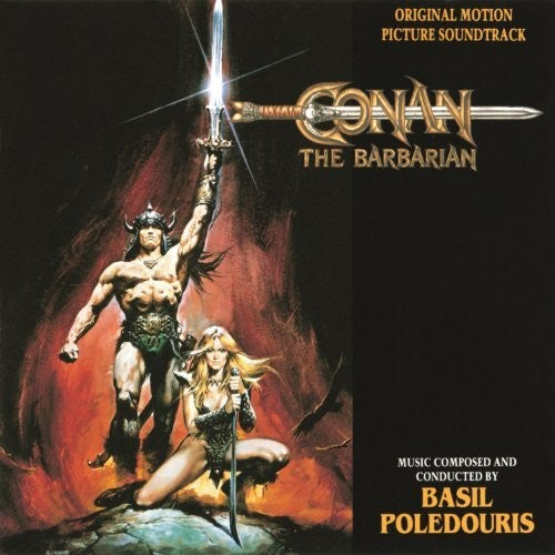 the album cover for Poledouris, Basil - Conan The Barbarian / O.S.T. (Ita)